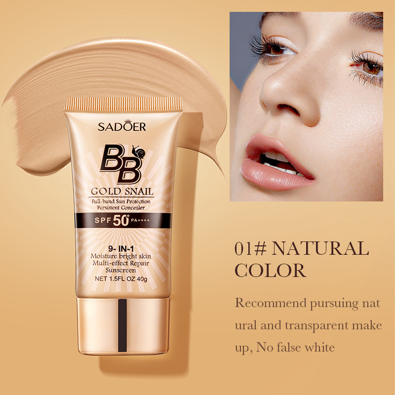 Spf 50 Sunscreen - 사도어 골드 스네일 선스크린 비비크림 파운데이션