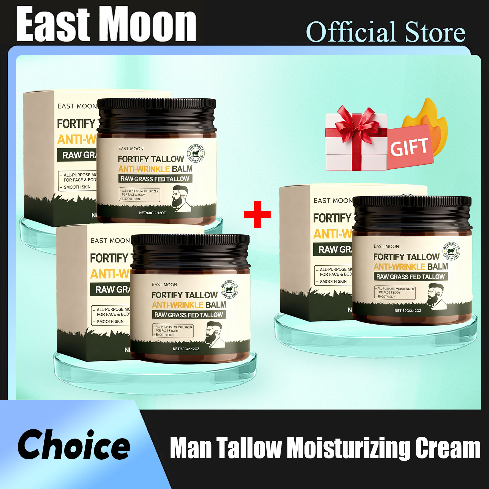 Skincare Glow Glowing - 이스트 문 페이스 헤비 모이스처라이저 겨울철