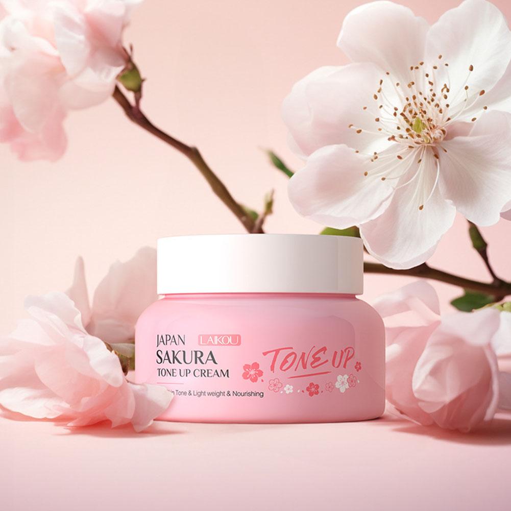 Skincare Glow Glowing - 페이셜 모이스처라이저 톤업 페이스 크림, 사쿠라
