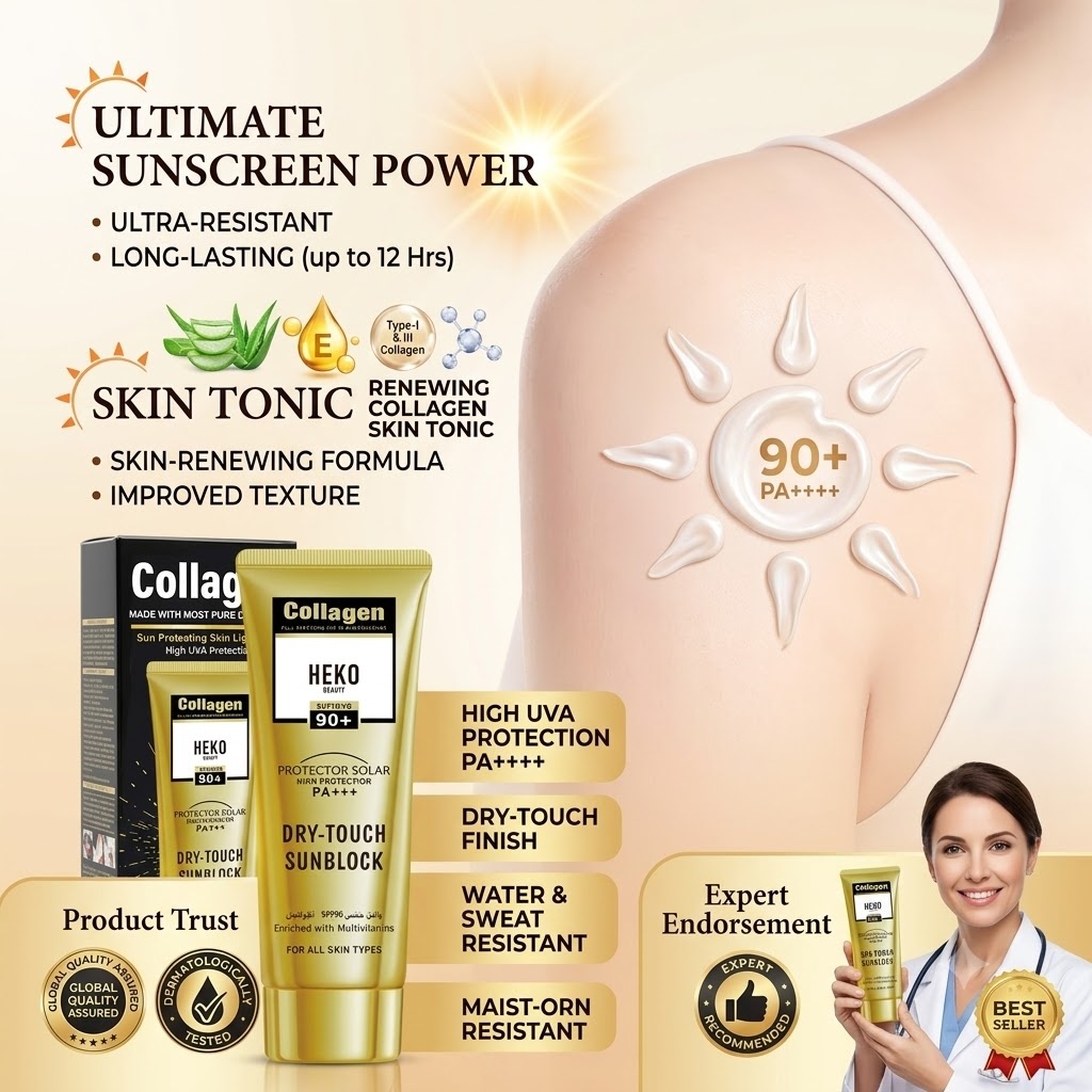 Skincare Collagen - 헤코 뷰티 콜라겐 드라이 터치 선블록