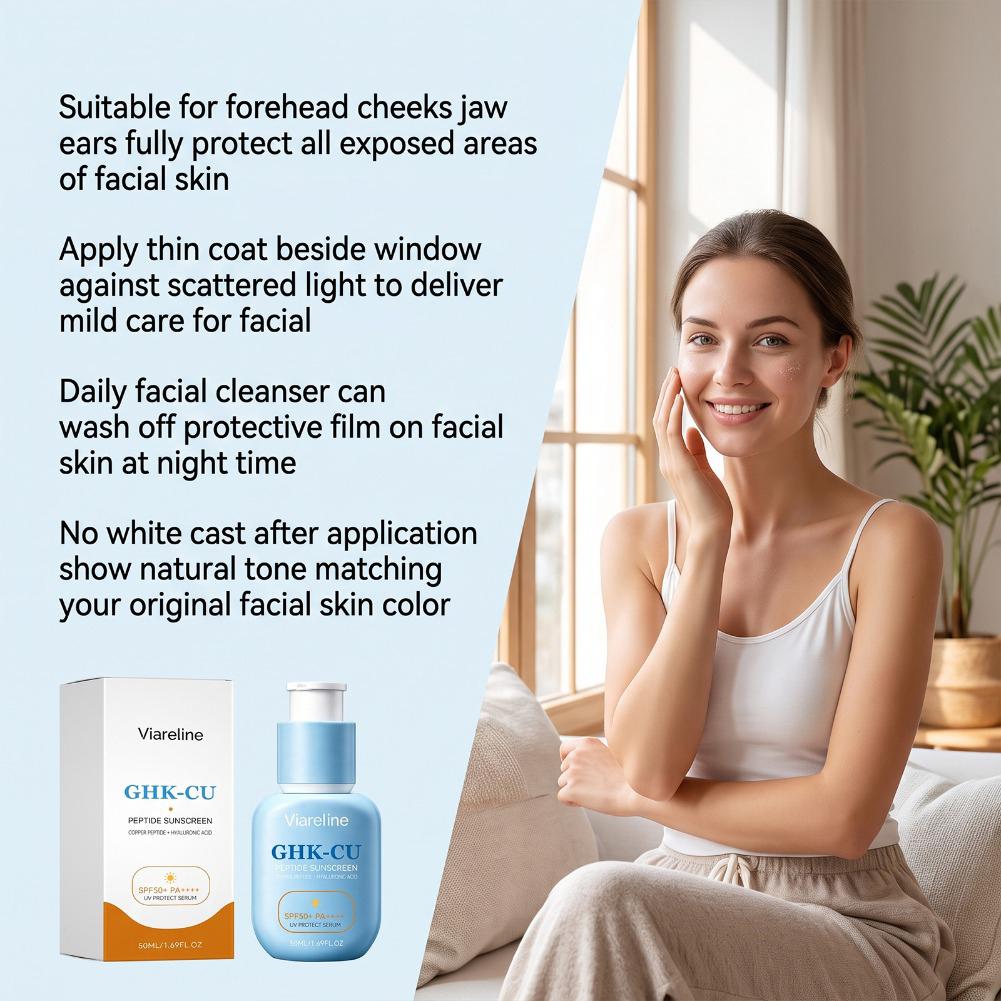 50ml GHK-Cu 펩타이드 선스크린 구리 히알루론산 - Spf 50 Sunscreen 리뷰 및 가격