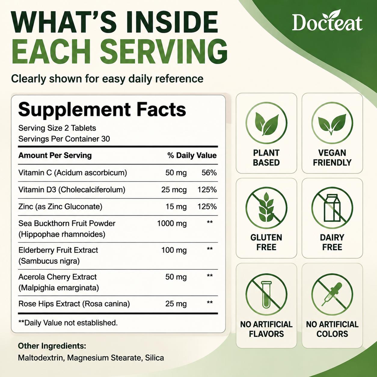 닥트티트 씨벅톤 1000mg 정제, 일일 면역 기능 지 - Vitamin C Powder 리뷰 및 가격
