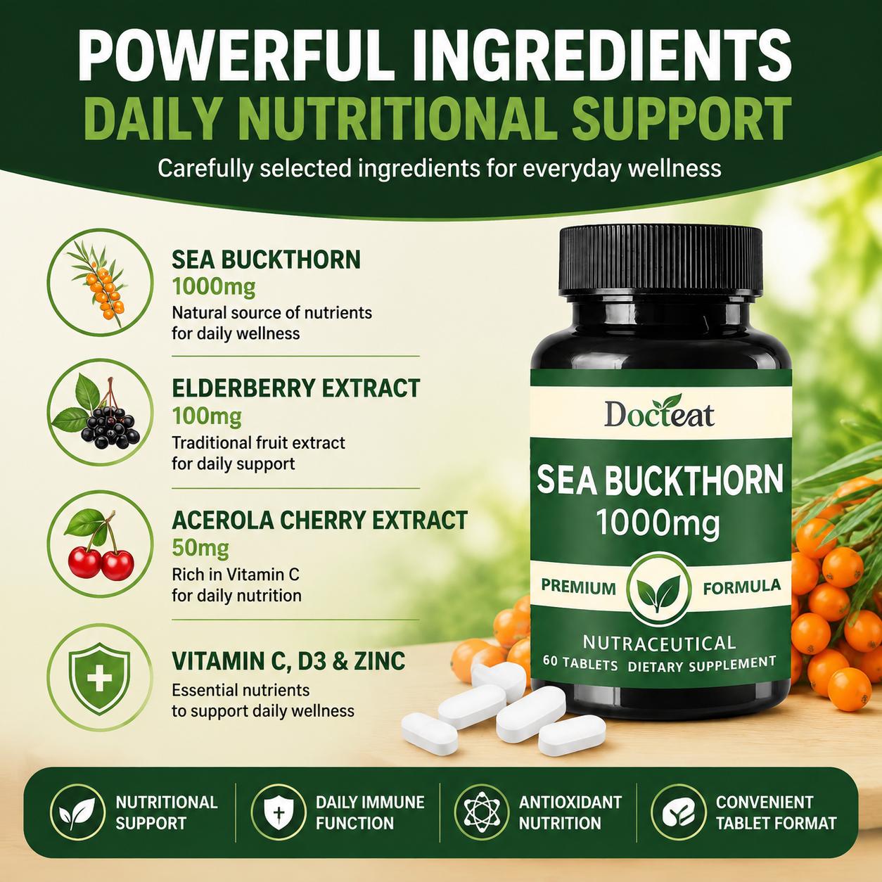 닥트티트 씨벅톤 1000mg 정제, 일일 면역 기능 지 - Vitamin C Powder 리뷰 및 가격